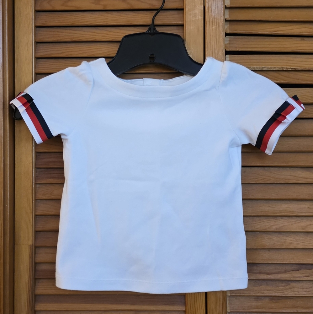 NWT Janie And Jack Girls Resort Puff Sleeves Top Size 2T